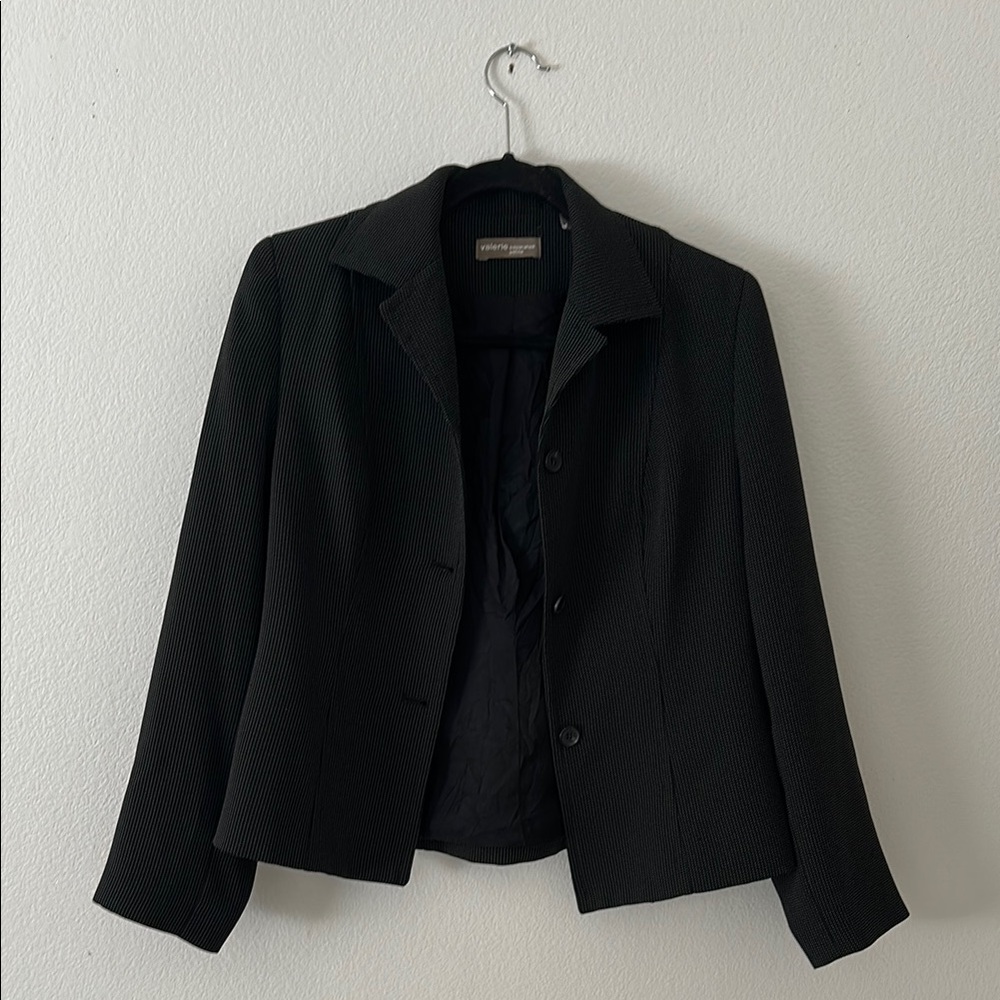 Polka dot black blazer